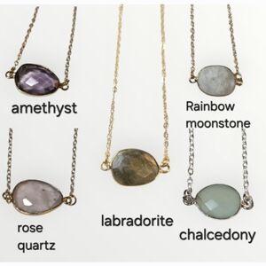 Choose 1 Stone Bezel Necklace